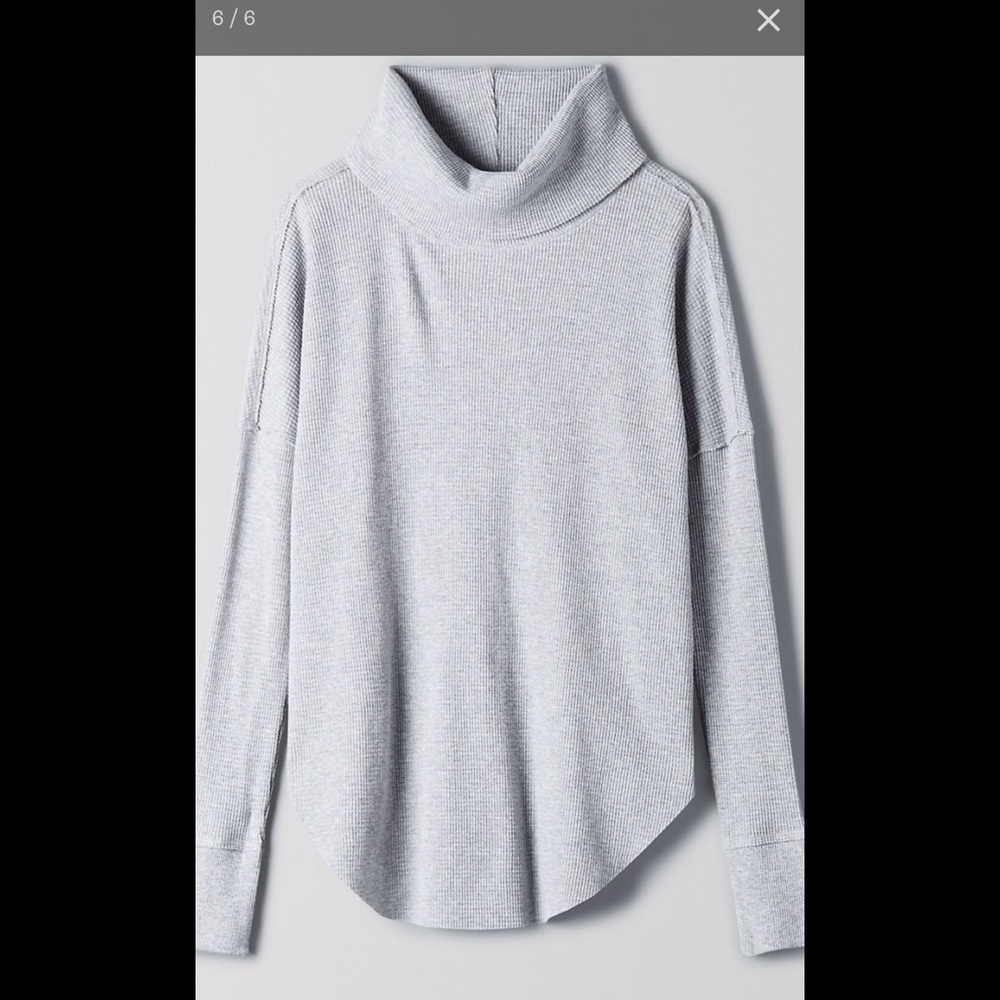 TNA Waffleweave Cowl Neck Top Medium
